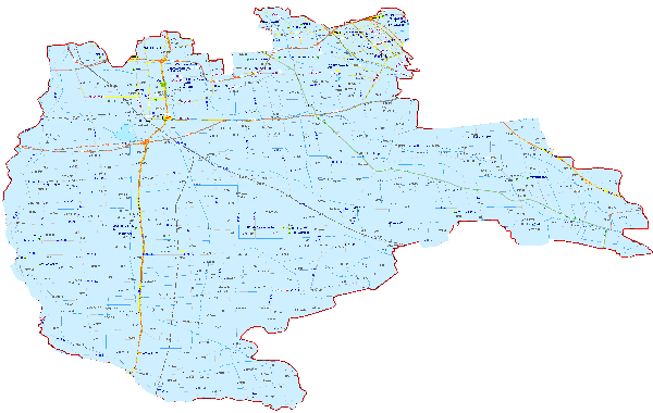 北京市大兴区地图